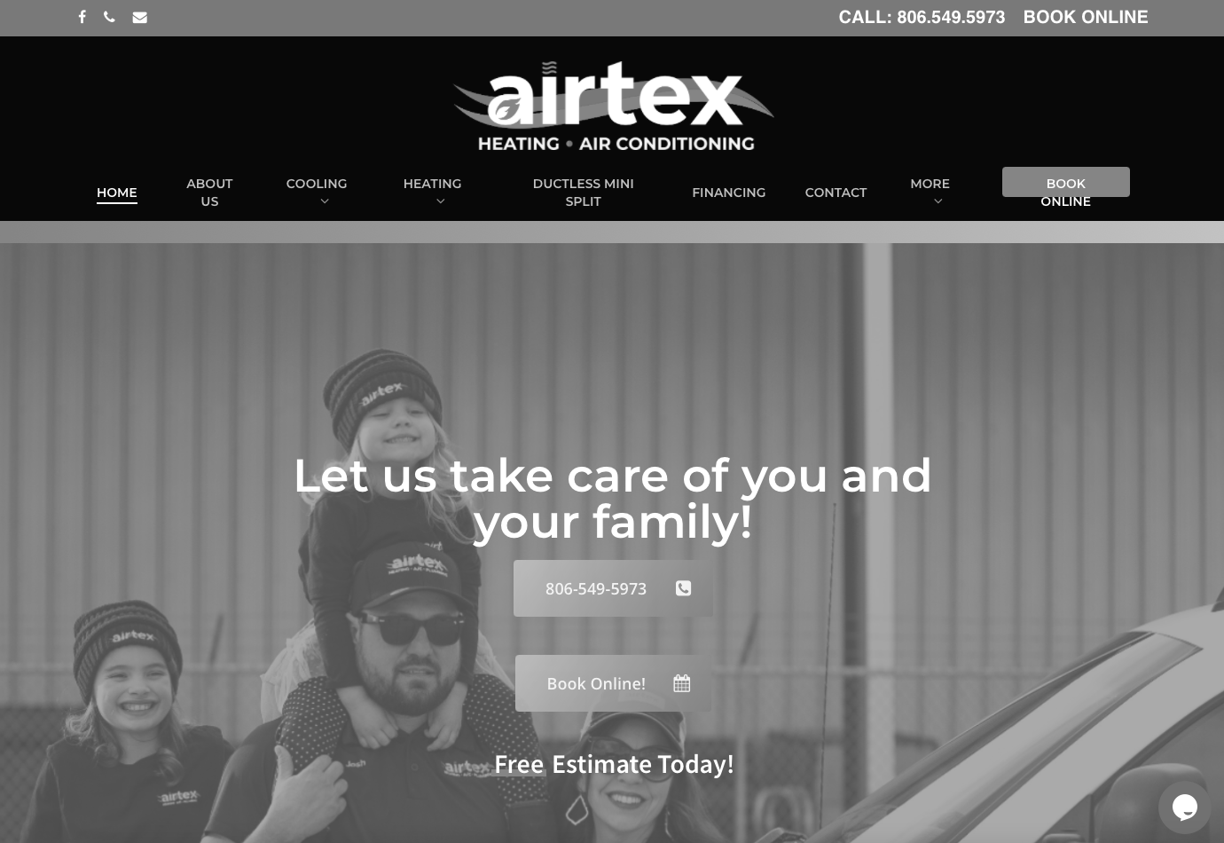 Airtex Heating and Air Conditioning Website Design