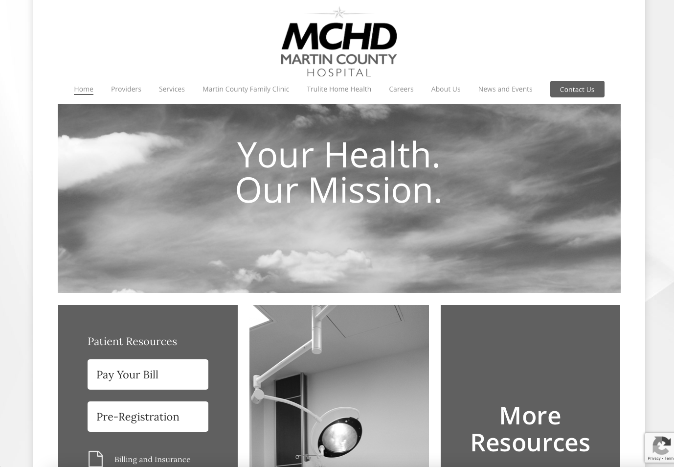 Martin County Hospital Website Design