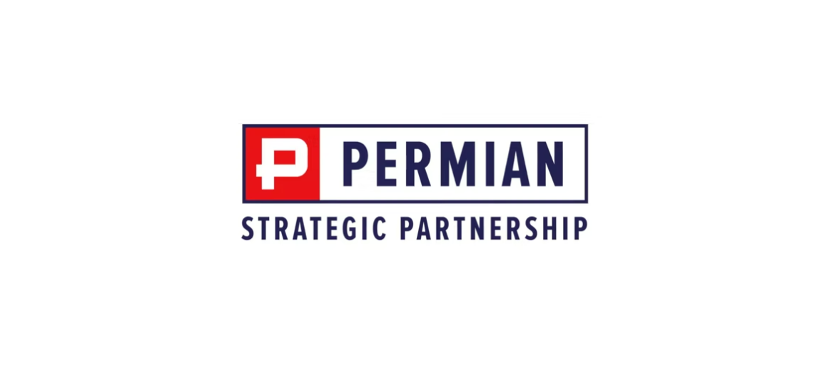 The Permian Strategic Partnership logo on screen in the corporate promotional video produced by Cre8ive