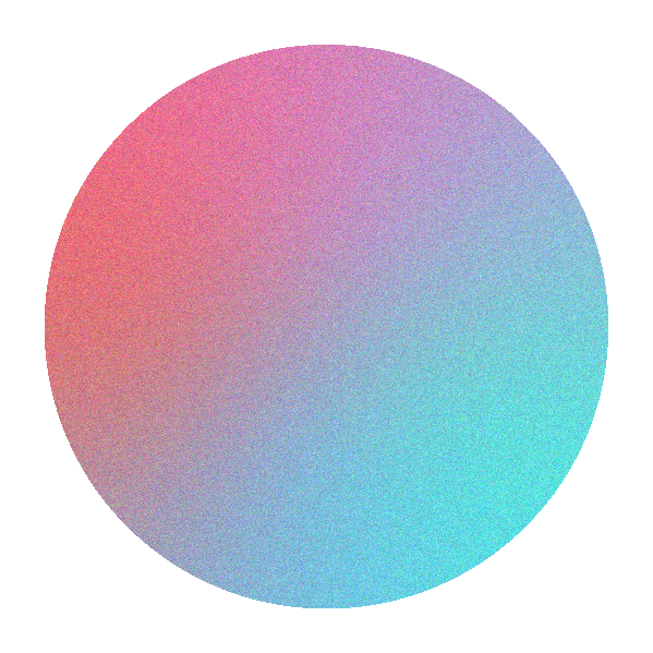 Graphic gradient circle on cre8ive website