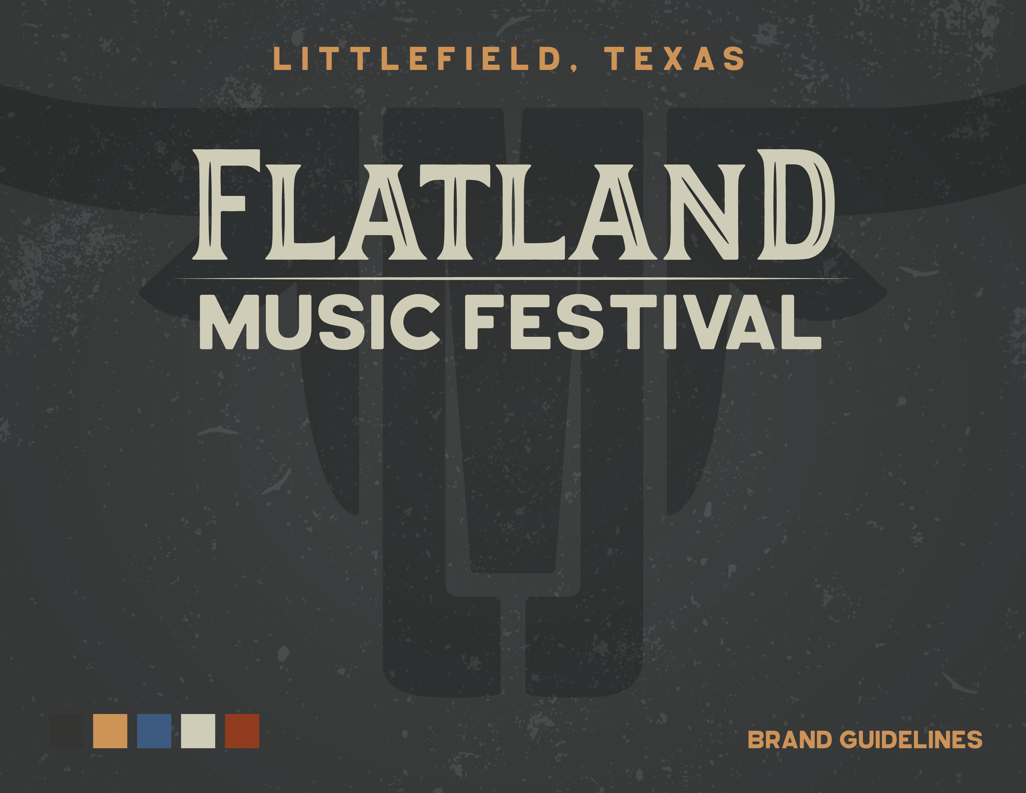Flatland Music Festival Brand Guideline created by the graphic design studio, Cre8ive