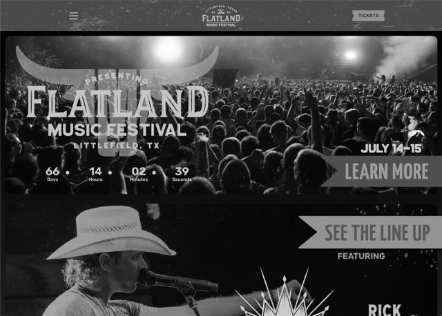 Flatland Music Festival Website Design