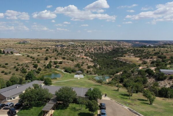 Drone photograph of Amarillo scenery for the Digital Marketing page for Cre8ive