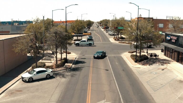 Downtown Streets of Hobbs, nm taken by Cre8ive, Lubbock Website Designers and drone videographers